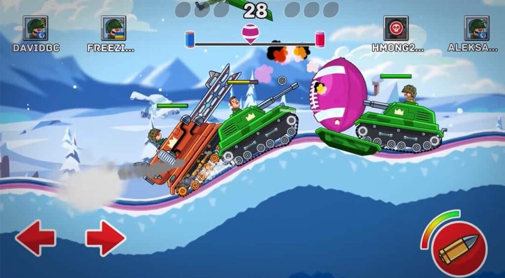 Choose your favorite tank and start battle