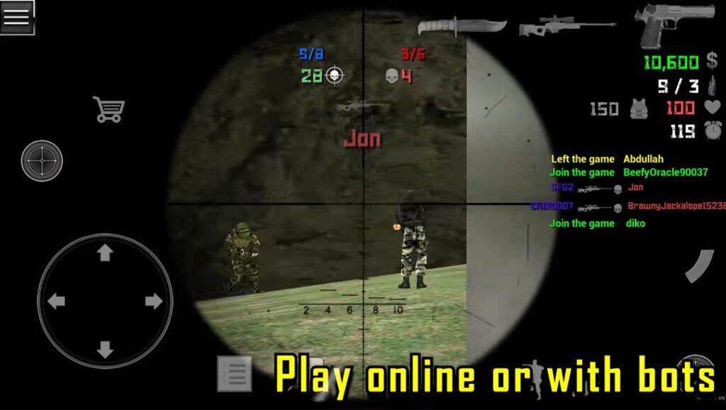 Play different modes with online players