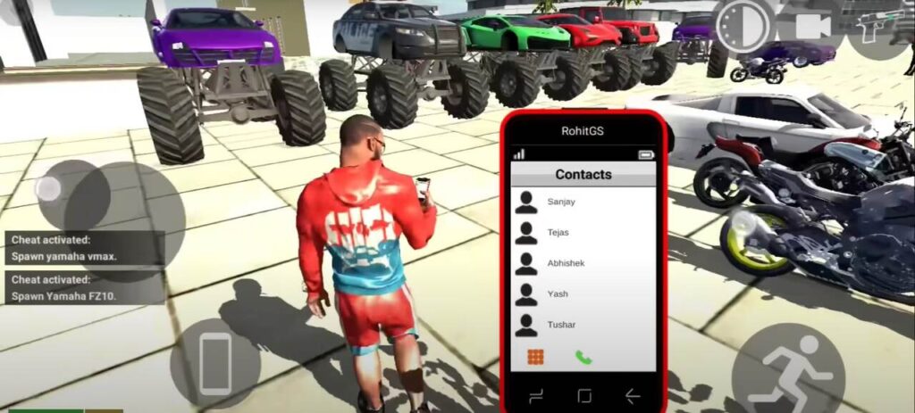 Indian Bikes Driving 3D MOD menu